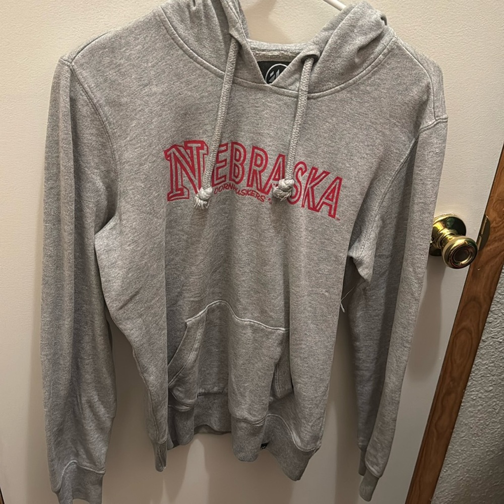 nebraska grey hoodie